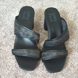 Naturalizer Black Strappy Sandals